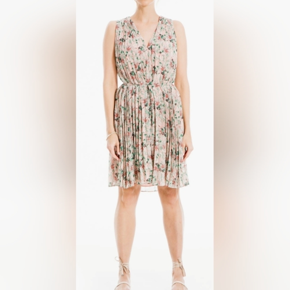 313- Max Studio London Women's Flower Dress Size S NWT - Picture 1 of 9